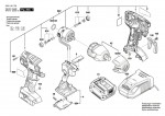 Bosch 3 601 JA1 T00 Gds 14,4 V-Li Impact Wrench 14.4 V / Eu Spare Parts
